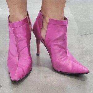 Christian Louboutin Pink Satin Booties Size 40.5EU